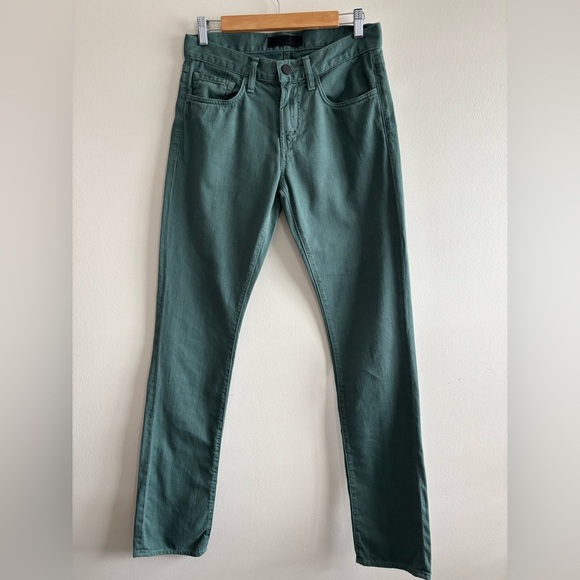 J Brand Tyler Pine Green Five Pocket Classic Denim lightweight Jeans 29 - Picture 2 of 13